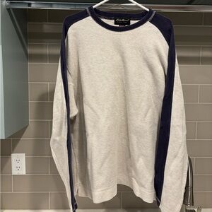 Vintage 90s Eddie Bauer Knit Striped Crewneck Sweater Size L